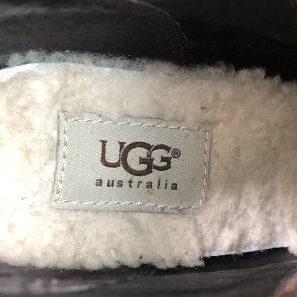 UGG Meredith Womens Size 9 Brown Leather Zipper Up Bootie Ankle Boots Boho - Picture 11 of 11